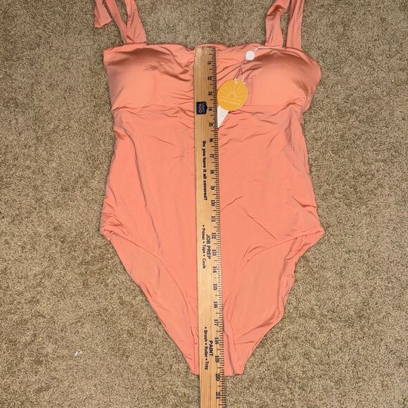 Citrine Swimwear India one piece‎ swimsuit salmon pink size M NEW - Picture 3 of 10